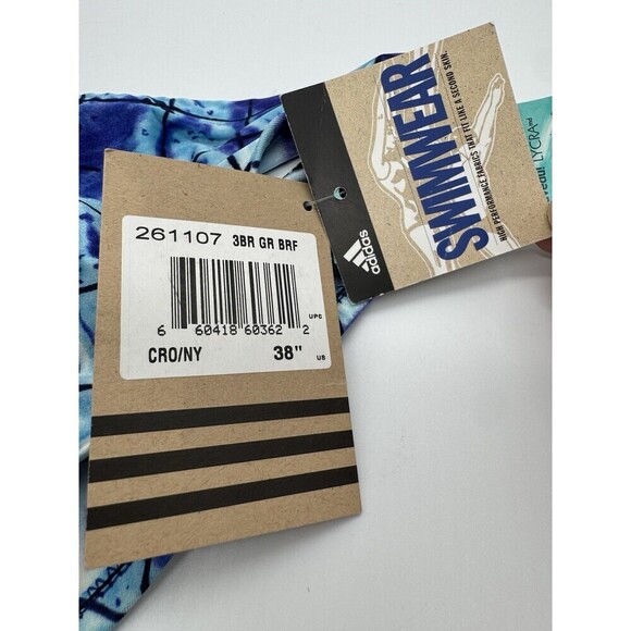 Vintage Adidas Mens Swim Briefs Bottoms Swimwear 90s Size 38 - Picture 4 of 8